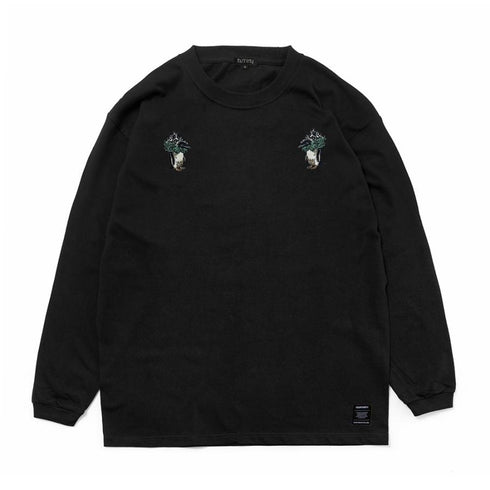 430 fourthirty / "MOUNT PENGUIN" EMB L/S TEE / フォーサーティ マウンテンペンギン 刺繍 ロングスリーブ ティー